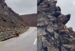 “banoret-ne-rrezik”/-gure-te-rrezuar-ne-asfalt,-te-tjere-qe-rrezikojne-te-bien,-deputeti-i-pd-nxjerr-videon-nga-rruga-ne-tropoje,-paralajmeron…