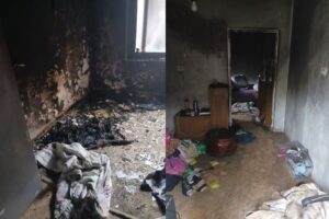 foto/-perfshihet-nga-zjarri-banesa-ne-lezhe,-shkrumbohet-nje-prej-dhomave