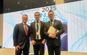 pjese-e-kongresit-vjetor-euro-latam-lex-2025-ne-madrid,-alket-hyseni-jep-lajmin-e-mire:-vitin-tjeter-organizohet-ne-tirane