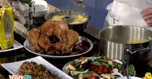 gjel-deti-i-pjekur,-pilaf-tradicional-dhe-sallate-festive/-recetat-e-dites