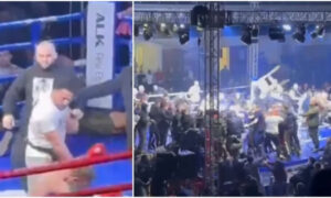 video/-tension-dhe-kaos-ne-ndeshjen-e-kikboksit-ne-serbi,-pas-duelit-sulmohet-sportisti-grek