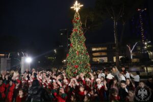 “duhet-te-punojme-per-nje-te-ardhme-te-sigurt”/-festat-e-fundvitit,-presidenca-ndez-dritat-e-pemes-se-krishtlindjes