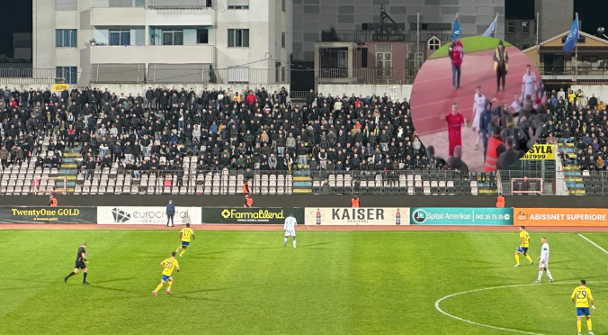 video/-tension-dhe-incidente-pas-ndeshjes-elbasani-vllaznia,-dy-tifoze-shoqerohen-ne-polici