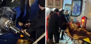 policia-nderhyn-per-te-larguar-protestuesit-te-kryeministria/-lapaj-demtohet-ne-koke-nga-bombola-e-gazit,-perfundon-ne-spital