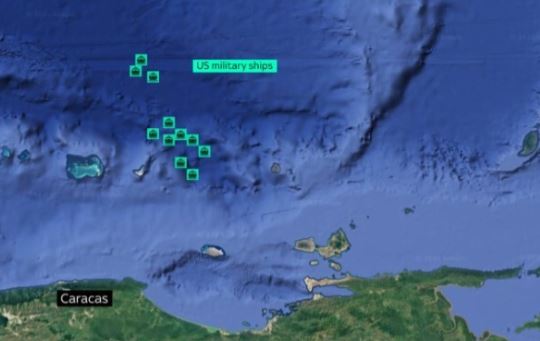 publikohen-imazhet-satelitore-te-3-janarit,-11-anije-ushtarake-amerikane-ne-brigjet-e-venezueles-gjate-rrembimit-te-maduros
