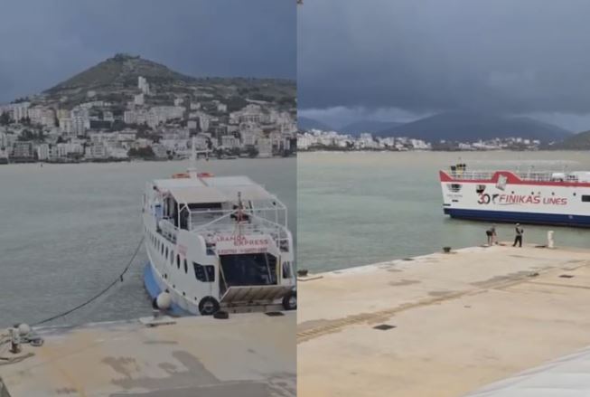 moti-i-keq-ne-sarande,-pezullohet-lundrimi-drejt-korfuzit.-ndalohet-edhe-dalja-ne-det-i-anijeve-te-peshkimit