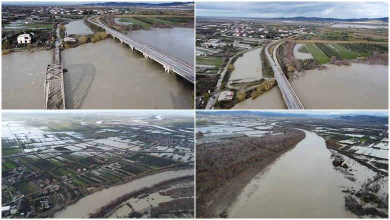 videolajm/-pamje-dramatike-nga-vlora!-vjosa-doli-nga-shtrati,-qindra-hektare-nen-pushtetin-e-ujit