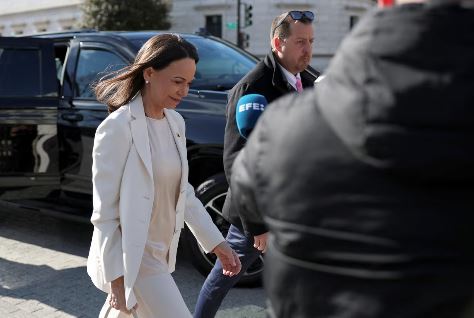 shba,-liderja-e-opozites-ne-venezuele-mberrin-ne-shtepine-e-bardhe,-nis-takimi-me-trump